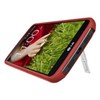 LG Compatible Seidio Surface Case with Kickstand and Holster Combo - Garnet Red  BD2-HR3LGG2K-GR Image 5