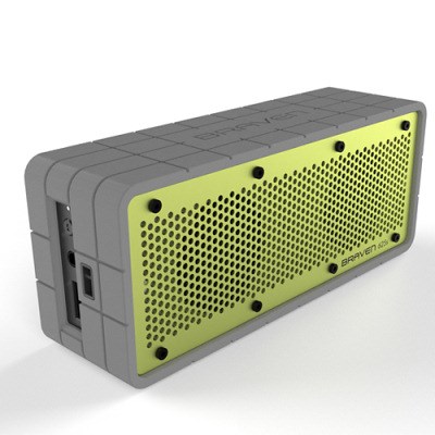 Braven 625s BlueTooth Speaker and Speakerphone - Gray and Green  BZ625GEB
