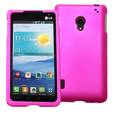 LG Compatible Decoro Brand Premium Protector Case - Rubber Hot Pink CRLGVS870HP
