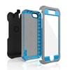 Apple Compatible Ballistic Every1 Case and Holster Combo - Charcoal and Blue  EV1103-A585 Image 2