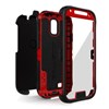 Samsung Compatible Ballistic Every1 Case and Holster Combo - Black and Red  EV1162-A305 Image 4