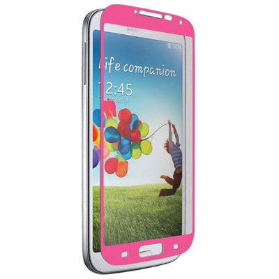 Samsung Compatible Znitro Nitro Glass Tempered Glass Screen Protector - Pink NGGS4PK