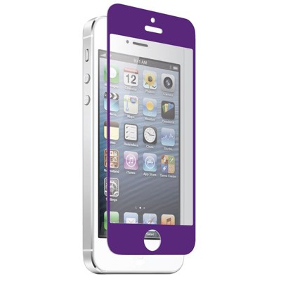 Apple Compatible Znitro Nitro Glass Tempered Glass Screen Protector - Purple  NGIP5PR