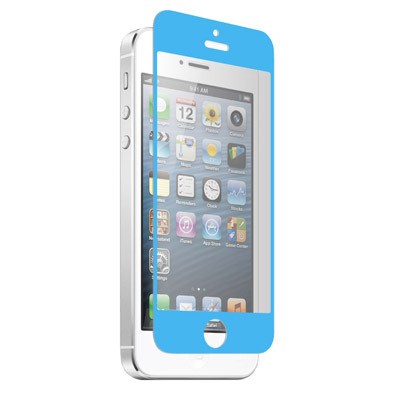Apple Compatible Znitro Nitro Glass Tempered Glass Screen Protector - Soft Blue NGIP5SOBL