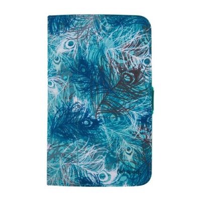 Samsung Compatible Speck Form Fitted FitFolio Case - Peacock Plumes Blue and Carribean Blue  SPK-A2121