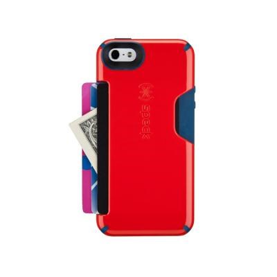 Apple Compatible Speck CandyShell Card  Case - Poppy Red and Deep Sea Blue  SPK-A2464