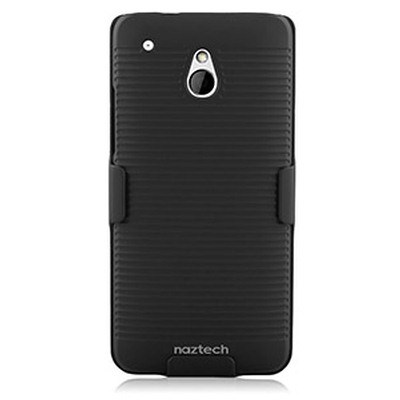 HTC Compatible Naztech Double-Up Shell and Holster Combo - Black 12667-NZ