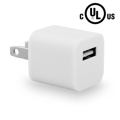 UL Certified ECO USB Travel Charger Cube - White  12893-NZ