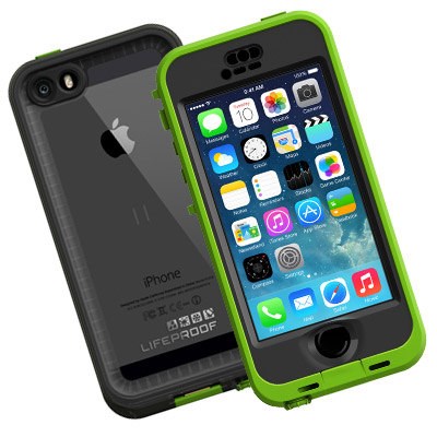 Apple Compatible Lifeproof Nuud Waterproof Case - Dark Lime and Smoke  2105-04-LP