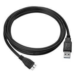 Heavy Duty USB 3.0 Data Cable - Black  DAUSB30
