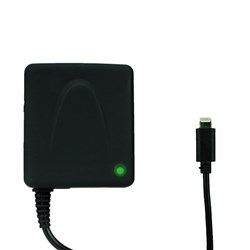 Apple Compatible Grabit Black Lightning Travel Charger  GRI-T-IPHONE5-BK