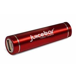 Juicebar Powertube High Capacity Portable Battery Charger (2600 Mah) - Red JB-11536
