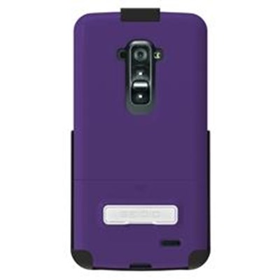 LG Compatible Seidio Surface Case with Kickstand and Holster Combo - Amethyst BD2-HR3LGGFK-PR