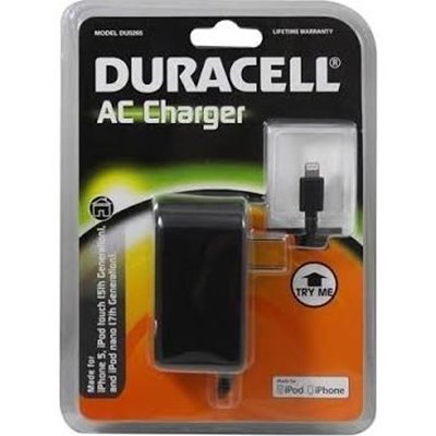 Apple Compatible Duracell Lightning MFI Travel Charger  DU5265