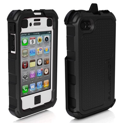 Apple Compatible Ballistic Hard Core (HC) Case and Holster - Black and White  HC0778-A08C