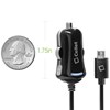 Cellet High Powered 2.1 Amp Compact Car Charger with 4 Ft Cord - Black  PMICROY21BK Image 3