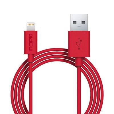 Apple Compatible Incipio Lightning Charger and Sync Cable - Red PW-184