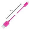 Apple Compatible Incipio Lightning Charger and Sync Cable - Pink PW-186 Image 2