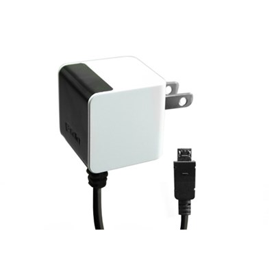 Cellet Micro USB 2.1 Amp Travel Charger With Folding Charger Blades - White  TCMICROM2