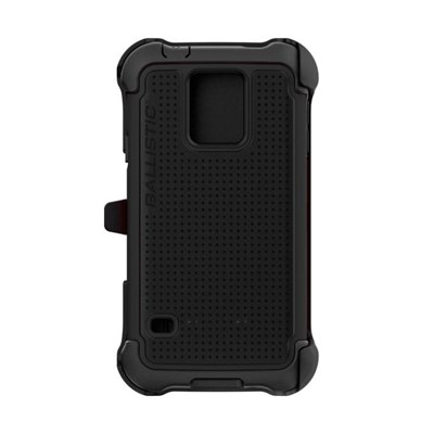 Samsung Compatible Ballistic Tough Jacket Maxx Case and Holster - Black and Black  TX1346-A06C