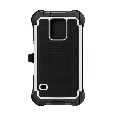 Samsung Compatible Ballistic Tough Jacket Maxx Case and Holster - White and Black  TX1346-A08C