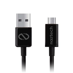 Naztech 10 Ft Micro USB cable - Black 12990-NZ Naztech 10 Ft Micro USB cable - Black 12990-NZ