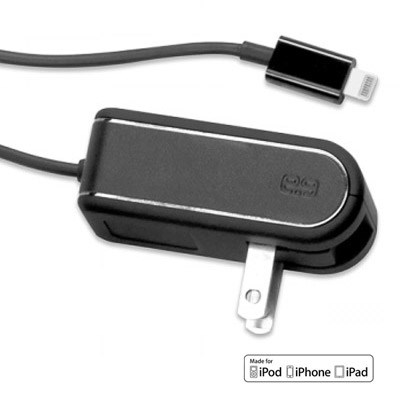 Apple Compatible Puregear 2.4a Lightning Travel Charger - Black  60547PG