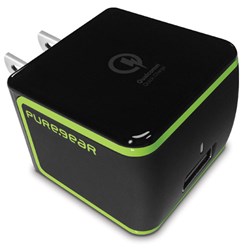 Puregear 2.4a Single Usb Extreme Quick Charge 2.0 Travel Charger - Black  60587PG