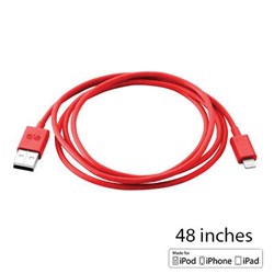 Apple Certified Puregear Charge-sync Cord 48 inch Cable - Red  60631PG