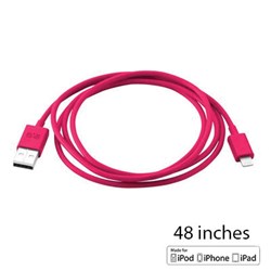 Apple Certified Puregear Charge-sync Cord 48 inch Cable - Magenta  60632PG