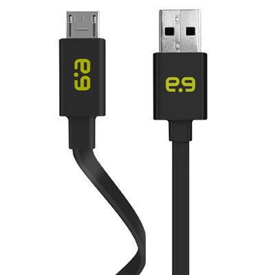 Puregear 48 inch Charge-sync Flat Cable Micro Usb Cord - Black