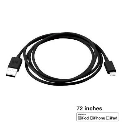 Apple Certified Puregear Charge-sync Cord (72 Inch Cable Length)  - Black 60705PG
