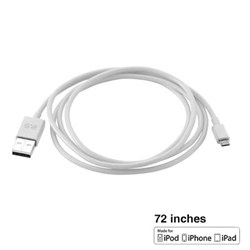 Apple Certified Puregear Charge-sync Cord (72 Inch Cable Length) - White 60706PG Apple Certified Puregear Charge-sync Cord (72 Inch Cable Length) - White 60706PG