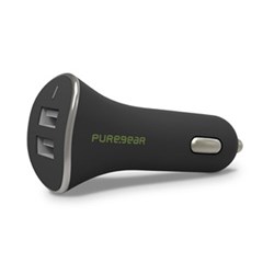 Puregear 4.8 amp Dual Usb Car Charger - Black 60715PG Puregear 4.8 amp Dual Usb Car Charger - Black 60715PG