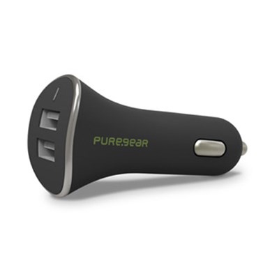 Puregear 4.8 amp Dual Usb Car Charger - Black   60715PG