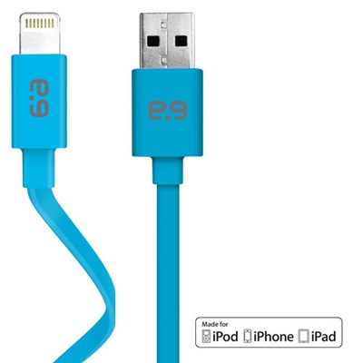 Apple Certified Puregear Charge-sync Flat 48 Inch Cable - Blue  60726PG