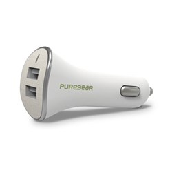 Puregear 4.8 Amp Dual Usb Car Charger (2.4 Amp Per Port) - White
