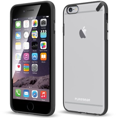 Apple Compatible Puregear Slim Shell Case - Clear and Black  60803PG