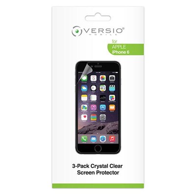 Apple Compatible Versio Mobile Screen Protector - 3 Pack  694038204143
