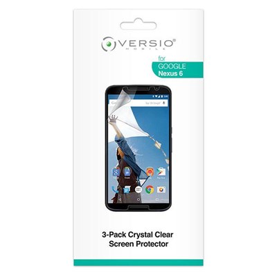 Google Compatible Versio Mobile Screen Protector - 3 Pack 694038204204