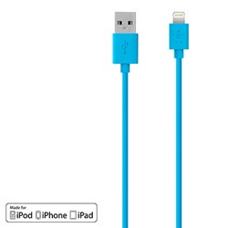 Belkin 48 inch Mixit Lightning Usb To Usb Charge-sync Cable - Blue Belkin 48 inch Mixit Lightning Usb To Usb Charge-sync Cable - Blue