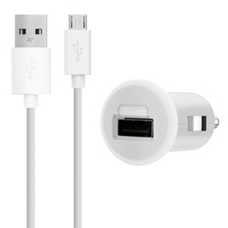 Belkin 2.1amp Mixit Car Charger Adapter With 4 Ft Mixit Micro Usb Cable - White  F8M700BT04-WHT