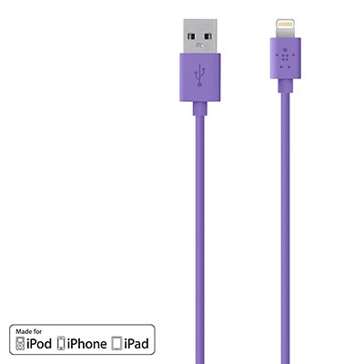Belkin 48 inch Mixit Lightning Usb To Usb Charge-sync Cable - Purple