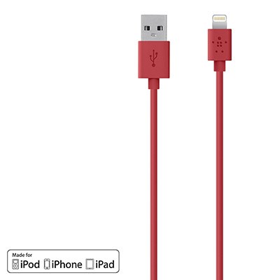 Belkin 48 inch Mixit Lightning Usb To Usb Charge-sync Cable - Red