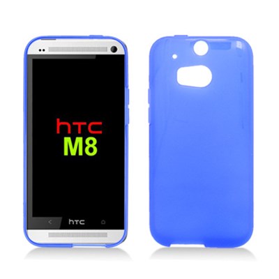 HTC Compatible Solid Color TPU Case - Blue  HTCM8SKC002