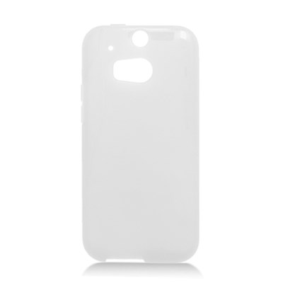 HTC Compatible Solid Color TPU Case - Clear HTCM8SKC009