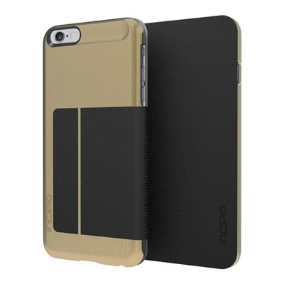 Apple Compatible Incipio Highland Folio Case - Gold and Black IPH-1199-GLDBLK