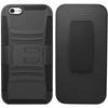 Apple Compatible Armor Style Case with Holster - Black and Black  IPH6-AM2H-BKBK Image 3