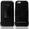 Apple Compatible Armor Style Case with Holster - Black and Black  IPH6-BKBK-AM2H Image 3