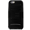 Apple Compatible Armor Style Case with Holster - Black and Black  IPH6-BKBK-AM2H Image 4